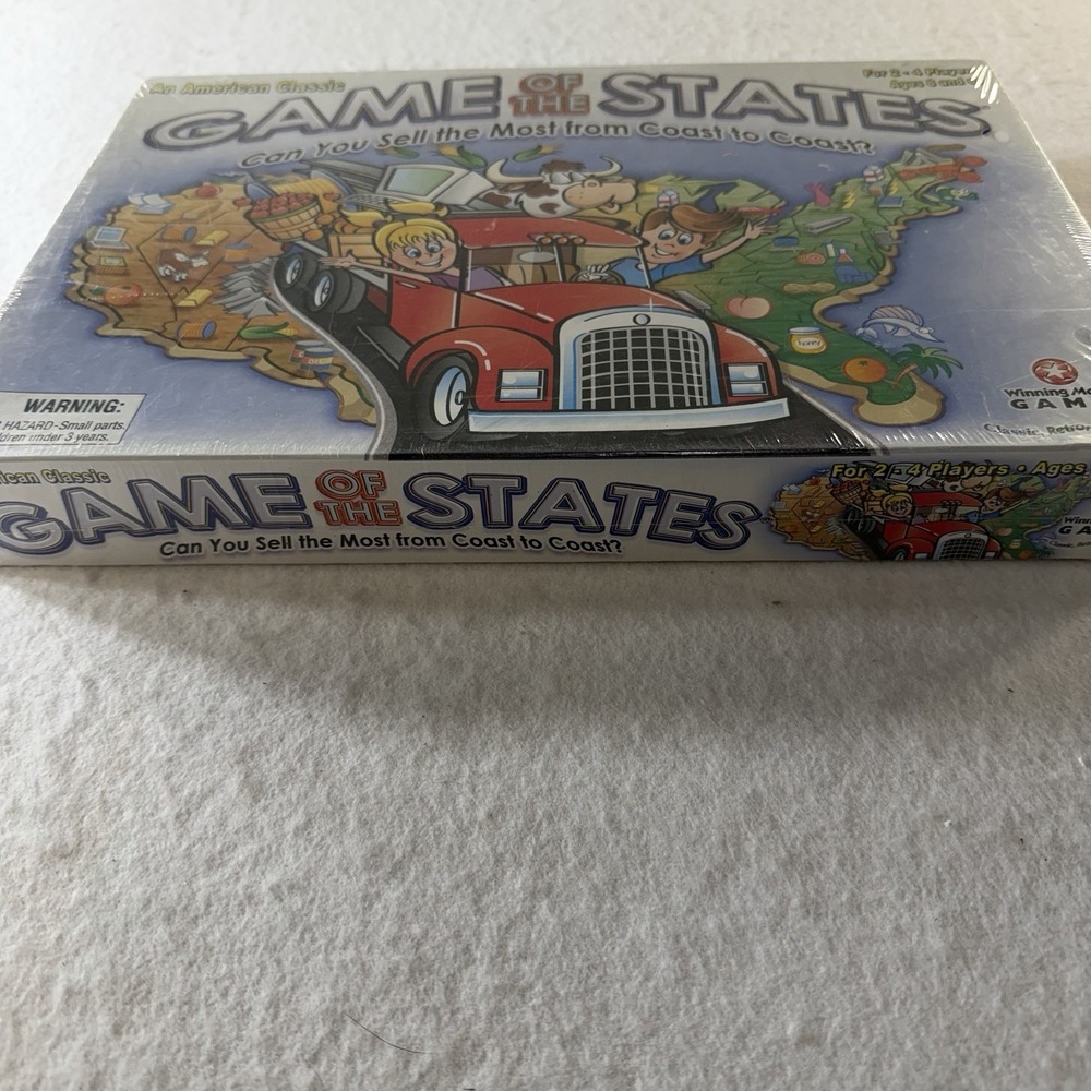 Game of the States Board Game New Sealed Educational Family Game Ages 8+